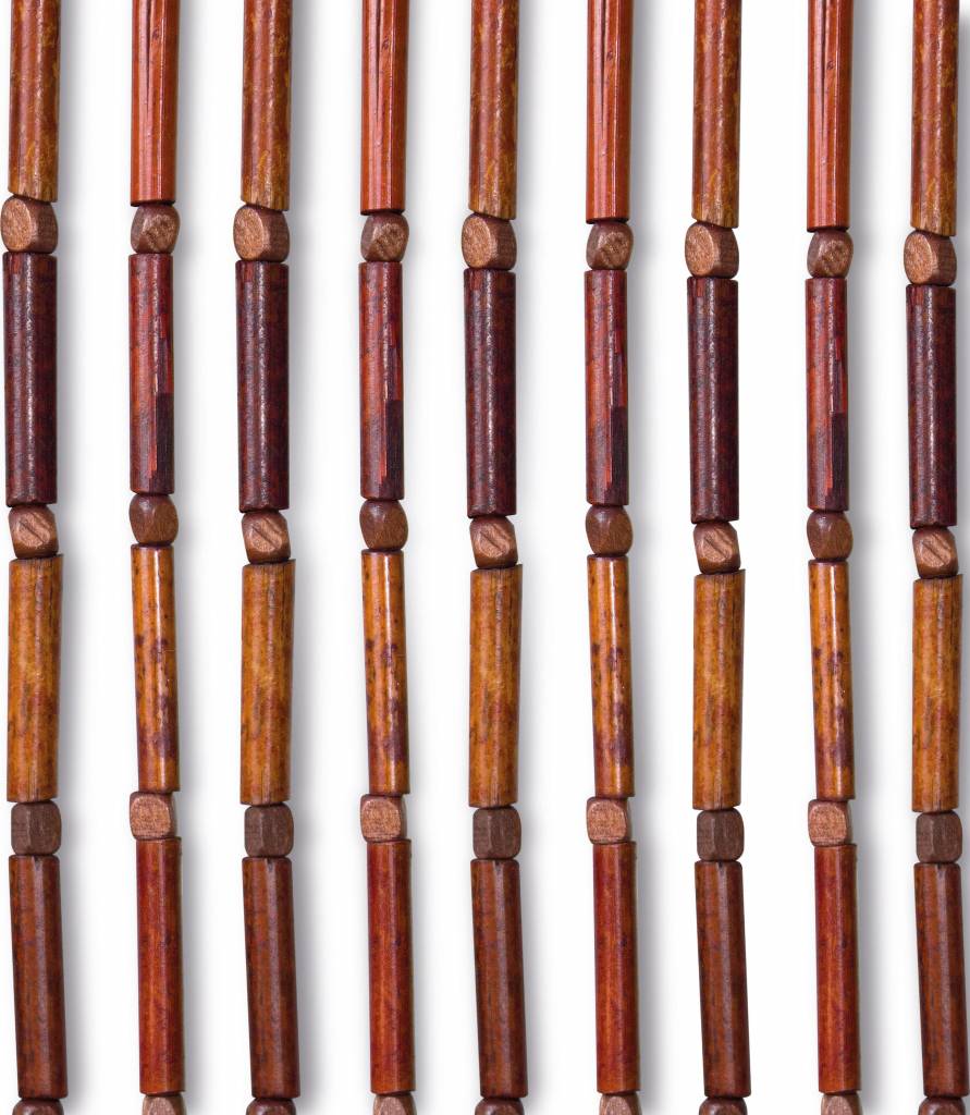 Kralengordijn bamboe- houtparels 90x200 cm