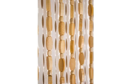Kralengordijn  "Sumatra"  bamboe- houtkralen  90x200 cm