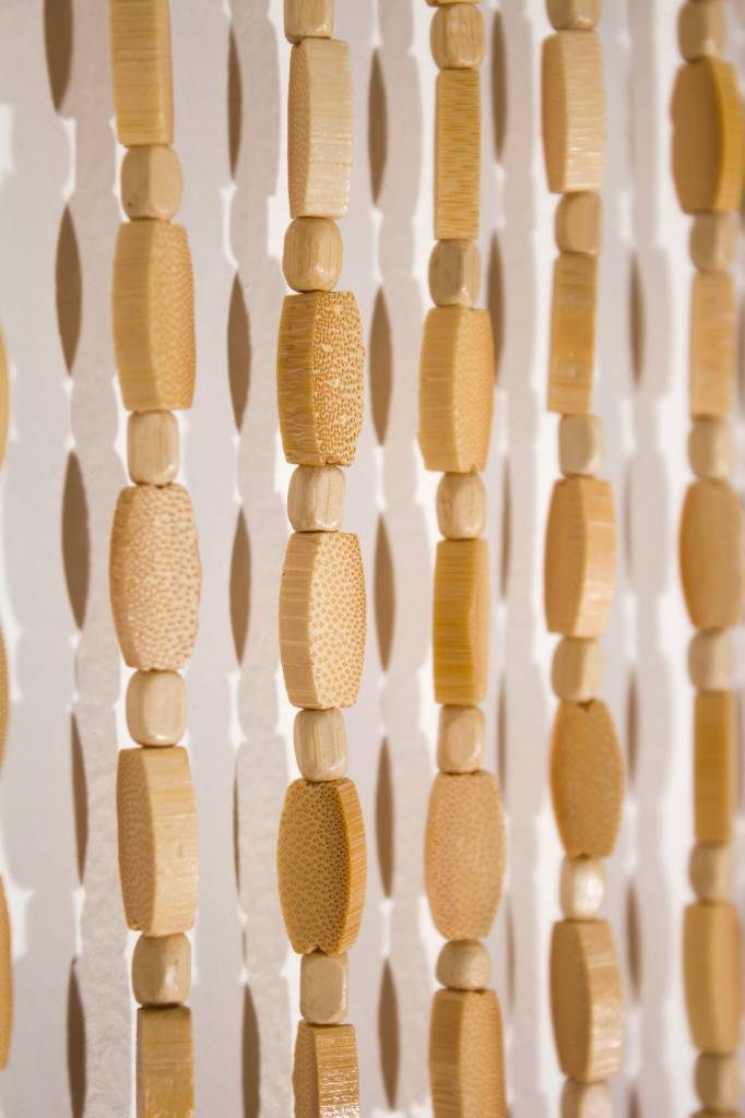 Kralengordijn  "Sumatra"  bamboe- houtkralen  90x200 cm