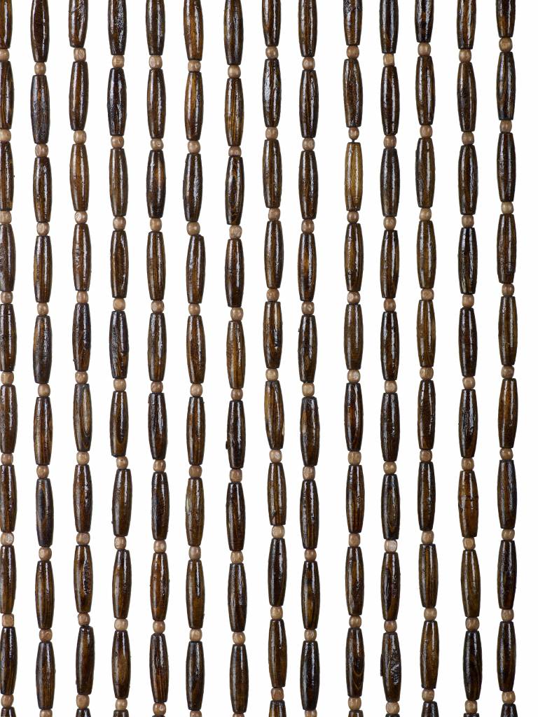Kralengordijn  houten parels natural brown  90x200 cm Kralengordijn  houten parels natural brown  90x200 cm