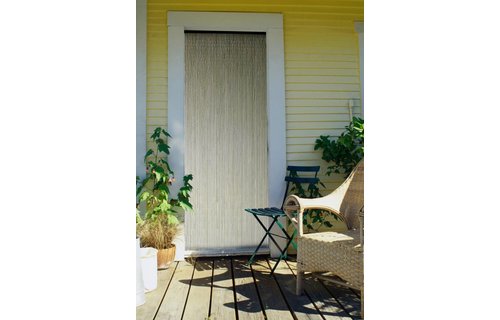 Bamboe Vliegengordijn "Kaki"  90x200 cm