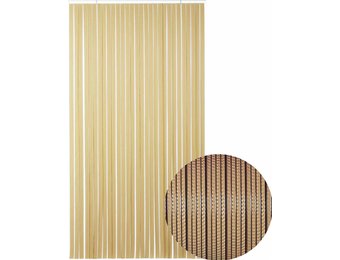 Vliegengordijn PVC  "Tahiti"  Bruin/beige