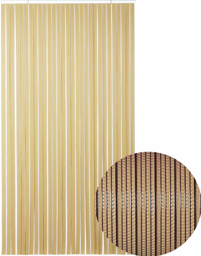 Vliegengordijn PVC  "Tahiti"  Bruin/beige in verschillende maten