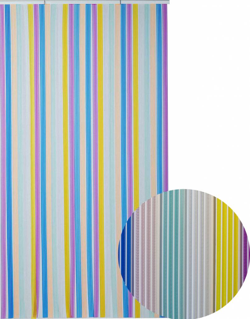 Vliegengordijn PVC  "Tahiti"  Multicolore in verschillende maten