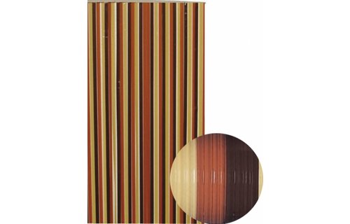 Vliegengordijn PVC  "Antilles"   Bruin/Beige  in verschillende maten
