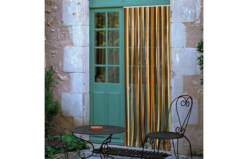 Vliegengordijn PVC  "Antilles"   Bruin/Beige  in verschillende maten