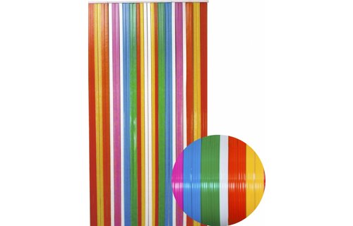 Vliegengordijn PVC  "Antilles"   Multicolore in verschillende maten