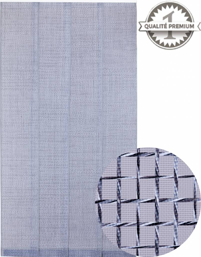 Horgordijn  "Moustitendance"  Grijs/Zwart  100x220 cm