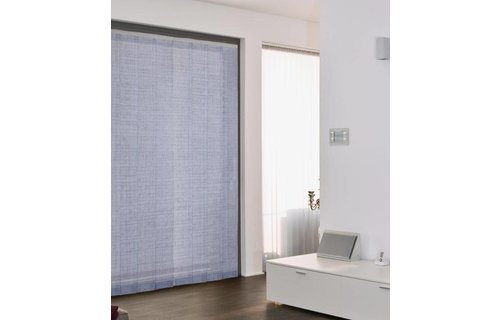 Horgordijn  "Moustitendance"  Grijs/Zwart  100x220 cm