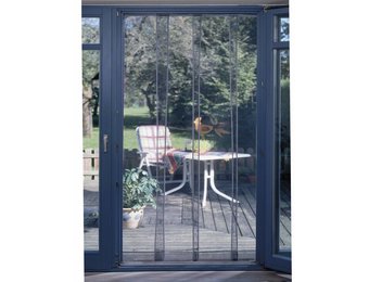 Horgordijn  "Mosquito"  Grijs  100x220 cm