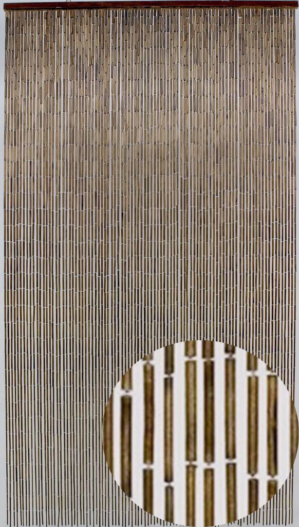 Bamboe Vliegengordijn "Mahonie"  90x200 cm Bamboe Vliegengordijn "Mahonie"  90x200 cm