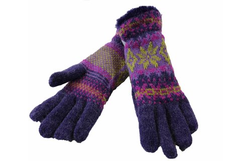 Handschoenen Dames Boa met Pels