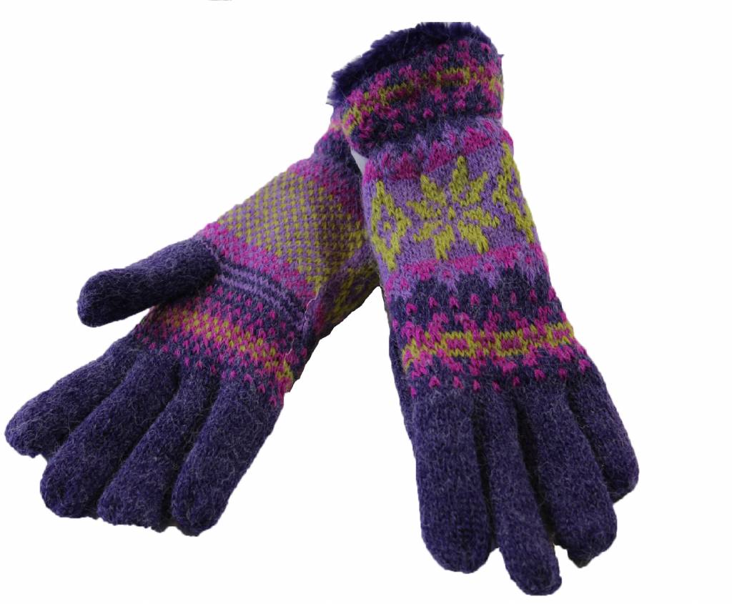 Handschoenen Dames Boa met Pels