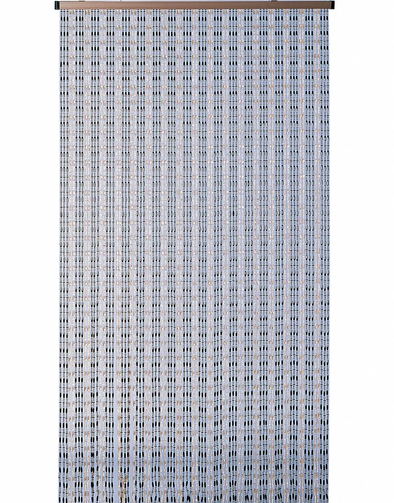 Kralengordijn  "Mireille"  90x220 cm  Amber/transparant