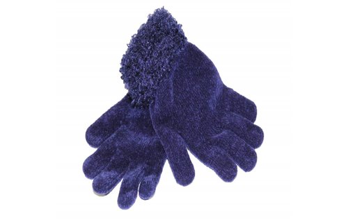 Handschoenen met boord Chenille