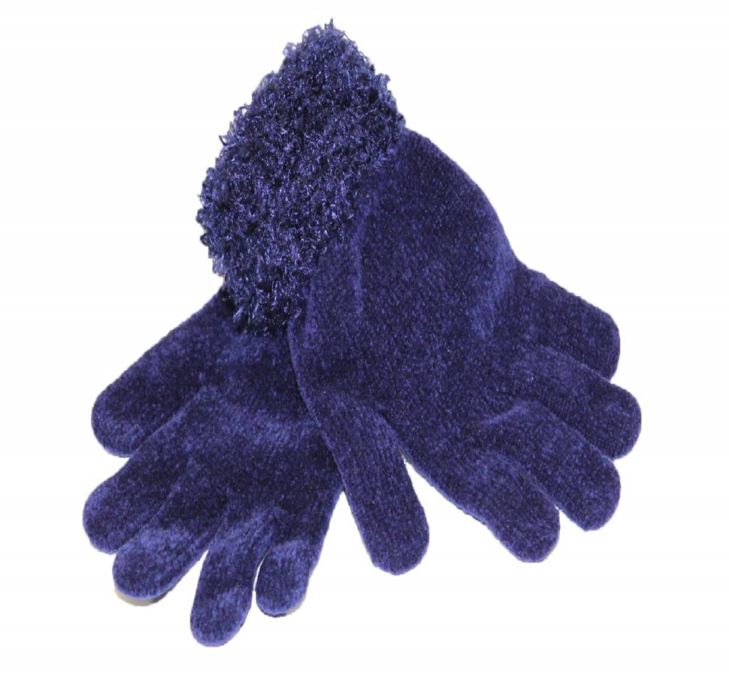 Handschoenen met boord Chenille