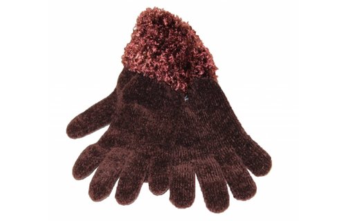 Handschoenen met boord Chenille