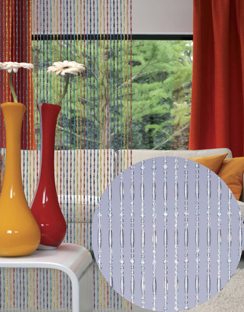 Kralengordijn  "Olivia" Cristal transparant   90x220 cm Kralengordijn  "Olivia" Cristal transparant   90x220 cm