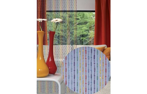 Kralengordijn  "Olivia" Regenboog  90x220 cm