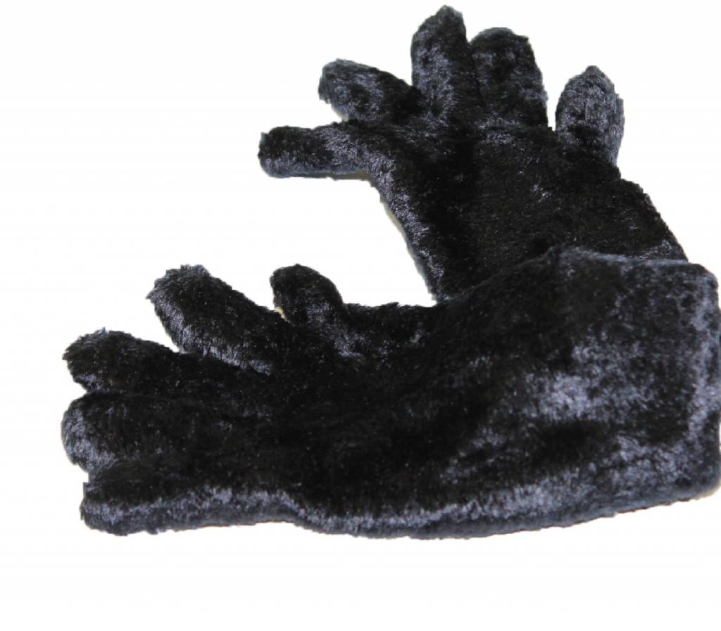 Handschoenen Velvet lange boord Zwart Handschoenen Velvet lange boord Zwart