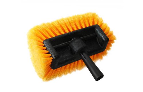 Professionele zachte Wasborstel vijfzijdig  Oranje  25 cm