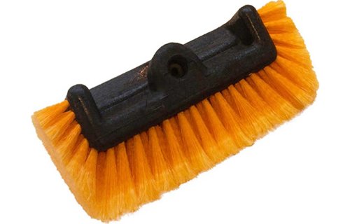 Professionele zachte Wasborstel vijfzijdig  Oranje  25 cm