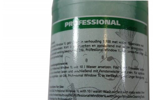 Liquid window cleaning soap per liter