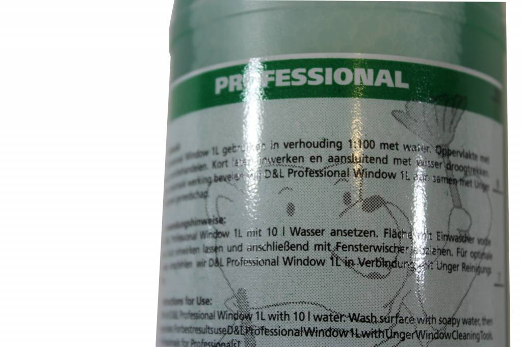 Liquid window cleaning soap per liter