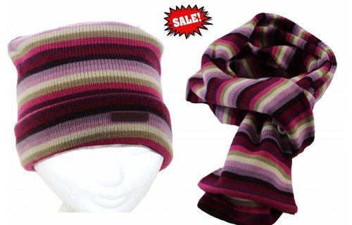 Muts gestreept in 3 verschillende maten.