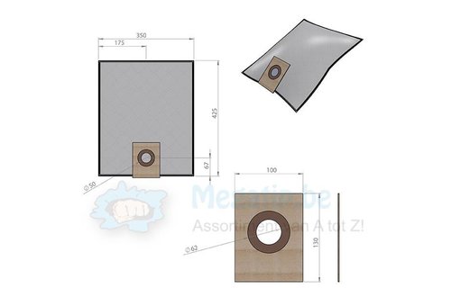 HAKO XXL / GHIBLI AS10 / FAKIR S20 intense filtration stofzuigerzakken HAKO XXL / GHIBLI AS10 / FAKIR S20 intense filtration stofzuigerzakken