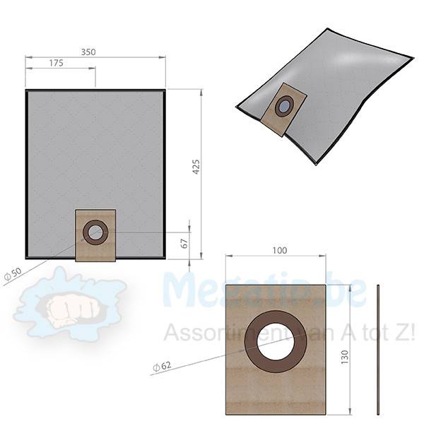 HAKO XXL / GHIBLI AS10 / FAKIR S20 intense filtration stofzuigerzakken HAKO XXL / GHIBLI AS10 / FAKIR S20 intense filtration stofzuigerzakken