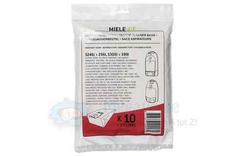 MIELE F/ J - S242>262/ 291>299/ 300>399 serie Papieren Stofzuigerzakken