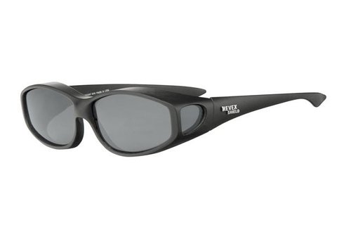 Overzet Zonnebril Black rubber touch , nickel logo