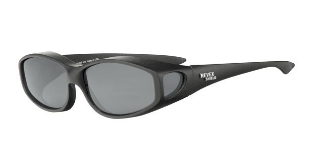 Overzet Zonnebril Black rubber touch , nickel logo