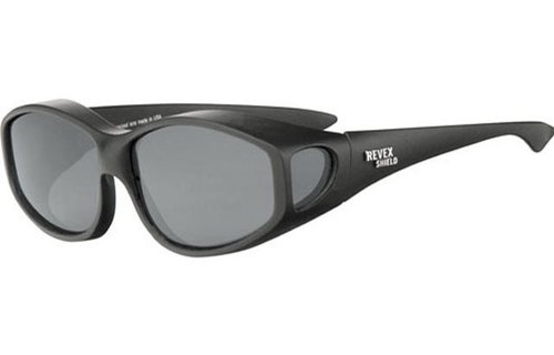 Overzet Zonnebril Black rubber touch , nickel logo