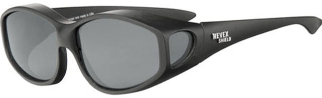 Overzet Zonnebril Black rubber touch , nickel logo