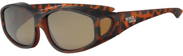 Overzet Zonnebril Bruin gevlamd rubber touch , nickel logo