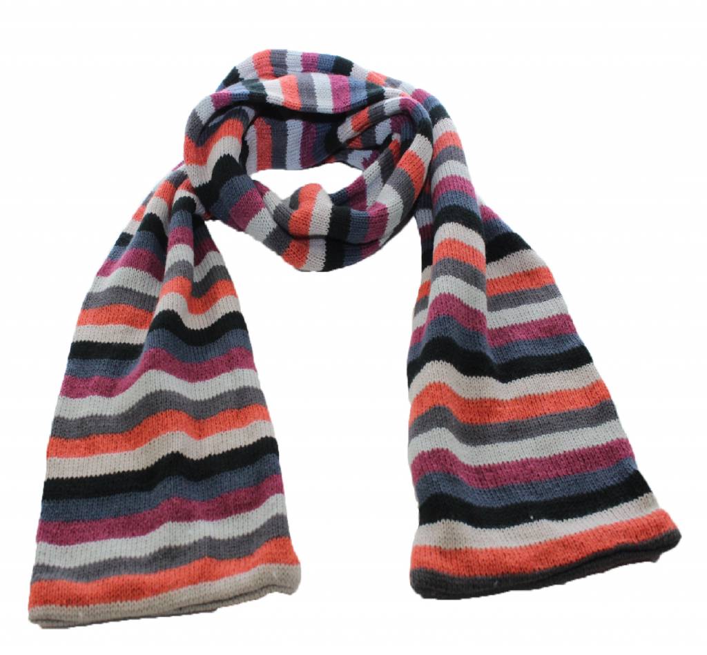 Sjaal gestreept 180 X 20 cm. Sjaal gestreept 180 X 20 cm.