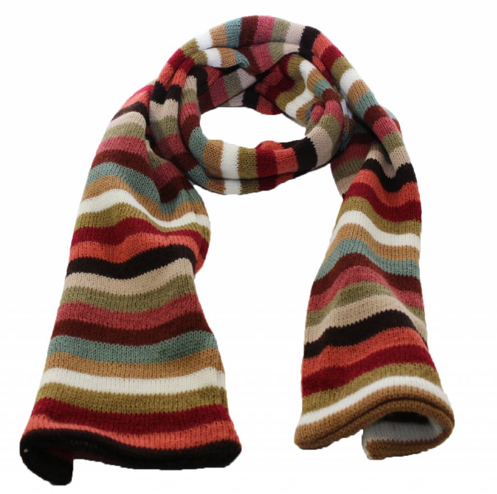 Sjaal gestreept 180 X 20 cm.