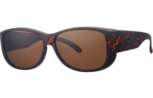 Overzet Zonnebril 	brown demi, gun logo