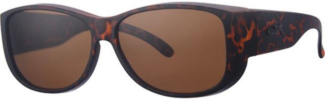 Overzet Zonnebril 	brown demi, gun logo