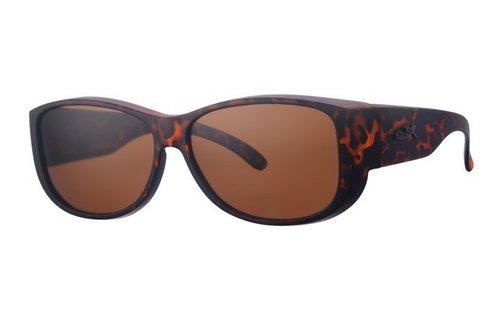 Overzet Zonnebril 	brown demi, gun logo