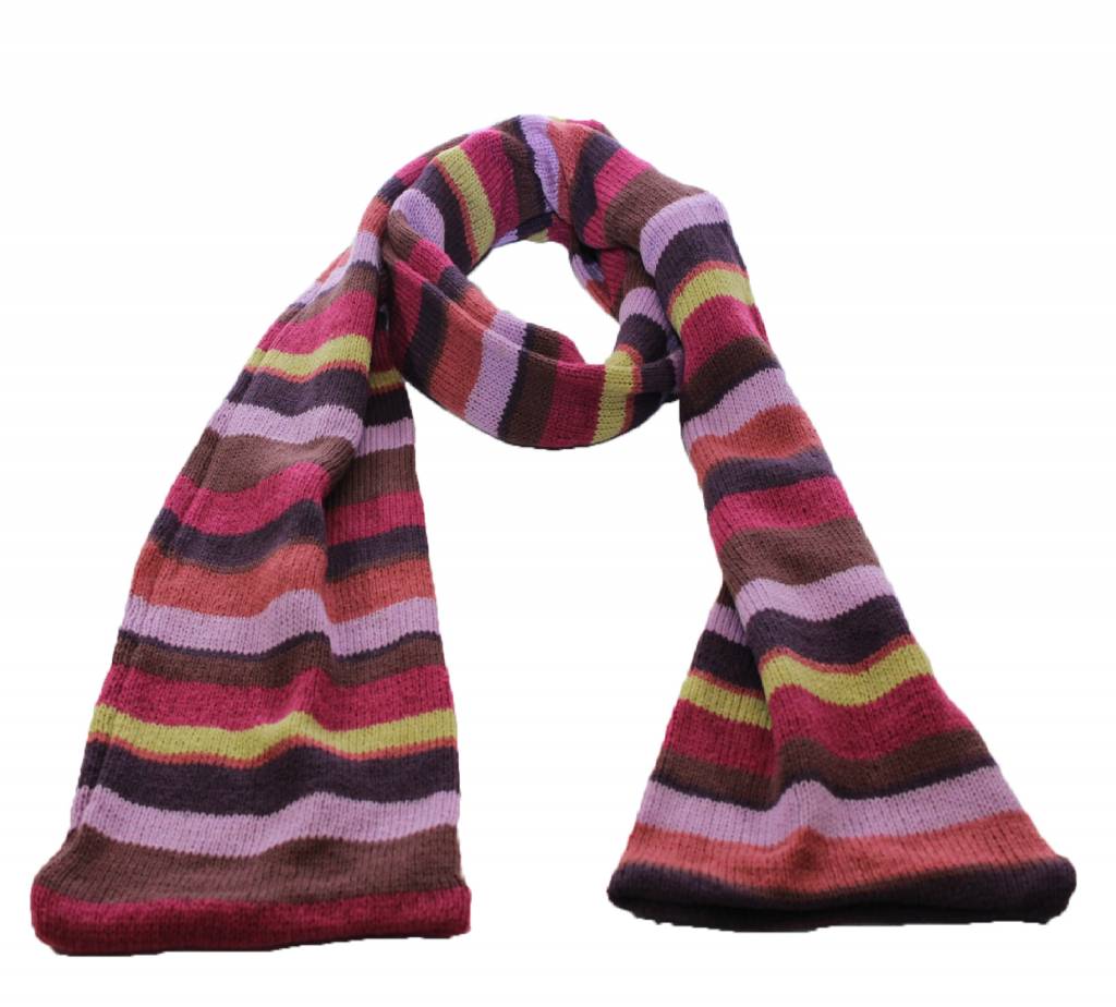 Sjaal gestreept 180 X 20 cm.