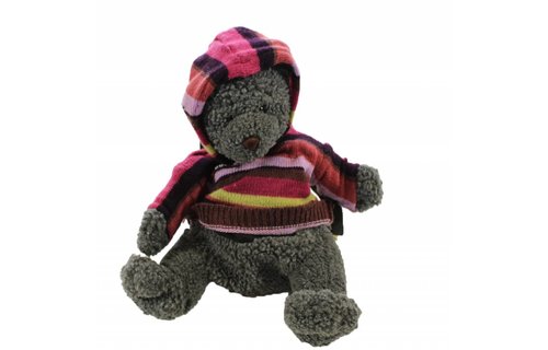 Rugzakje Beer Grijs met kap B color