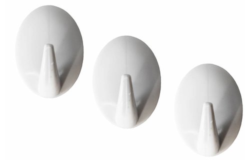 Zelfklevende haak 2 kg met kleefstrip ( 3 stuks ) Zelfklevende haak 2 kg met kleefstrip ( 3 stuks )