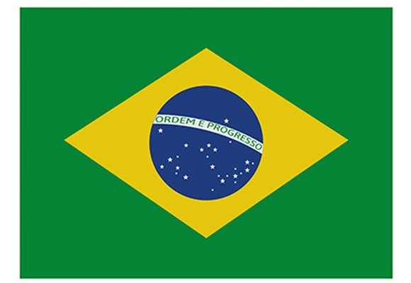Vlag Brazilië  90 x 150 cm