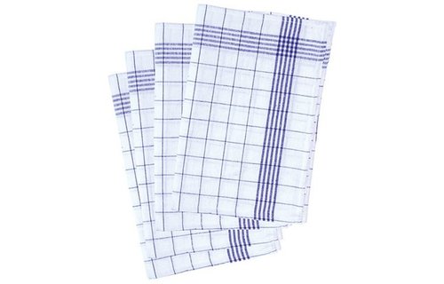 Geruite Theedoek  in katoen  (10 stuks)  Blauw Geruite Theedoek  in katoen  (10 stuks)  Blauw