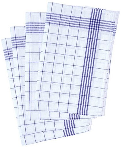 Geruite Theedoek  in katoen  (10 stuks)  Blauw Geruite Theedoek  in katoen  (10 stuks)  Blauw