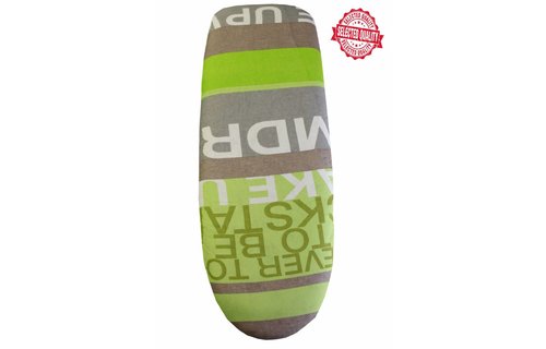 Strijkplankovertrek 140 X 50 cm. groen , grijs / ever to be