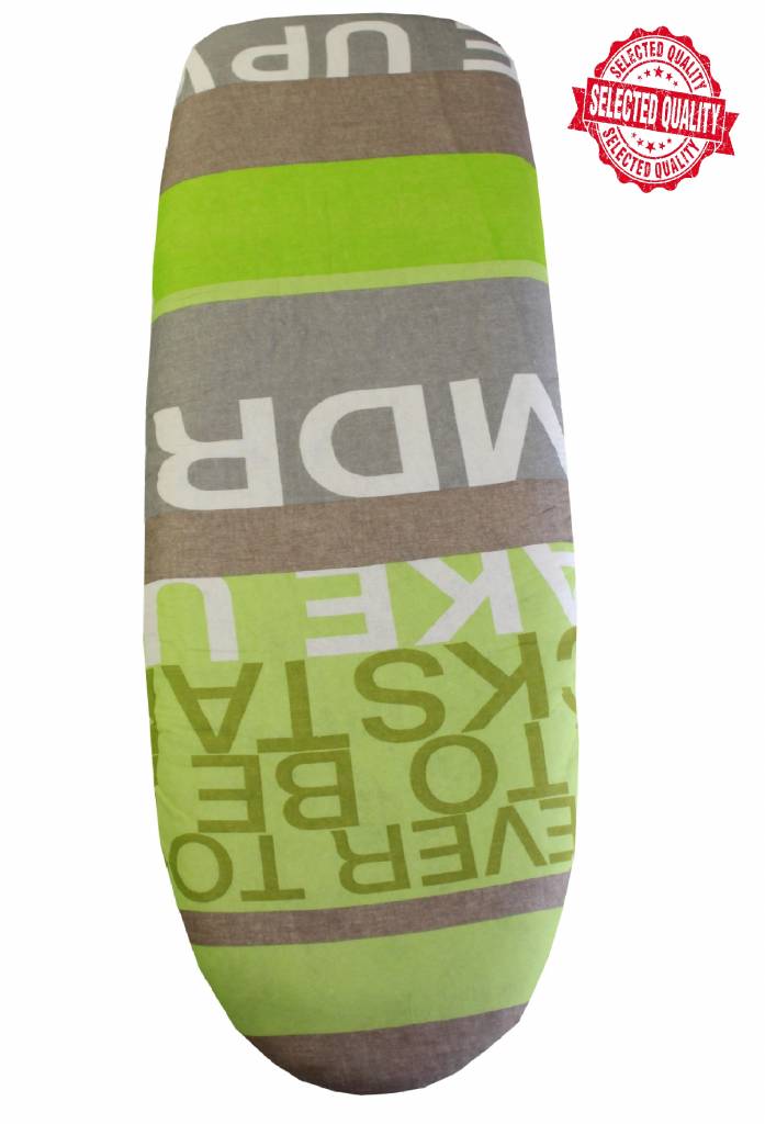 Strijkplankovertrek 140 X 50 cm. groen , grijs / ever to be